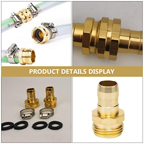 Scicalife 1 Set Garden Hose Repair Connector with Clamps Garden Ac...