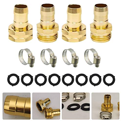 Scicalife 1 Set Garden Hose Repair Connector with Clamps Garden Ac...
