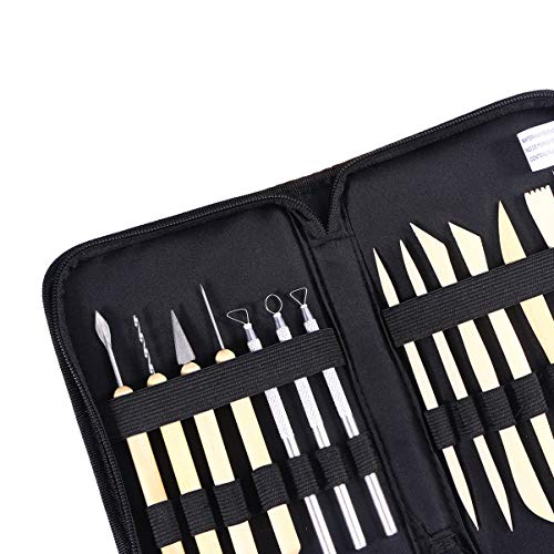 Scicalife Pottery & Polymer Clay Tools,14-Piece Clay Sculpture & C...