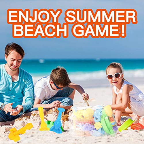 Scientoy Beach Toys, 19 Pcs Sand Toys Set, Summer Outdoor Sandbox ...
