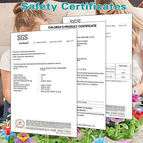 Scientoy Flower Garden Building Toys, Stem Toys Build a Garden for...