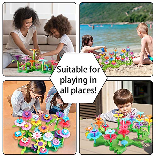 Scientoy Flower Garden Building Toys, Stem Toys Build a Garden for...