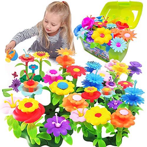 Scientoy Flower Garden Building Toys, Stem Toys Build a Garden for...