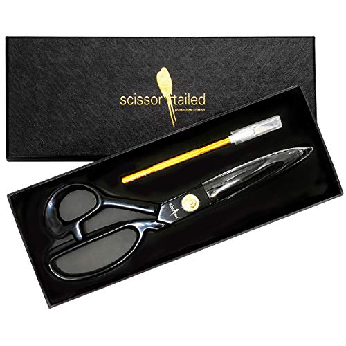 Sewing Scissors 9 inch + Free Hobby Knife – Industrial Scissors He...