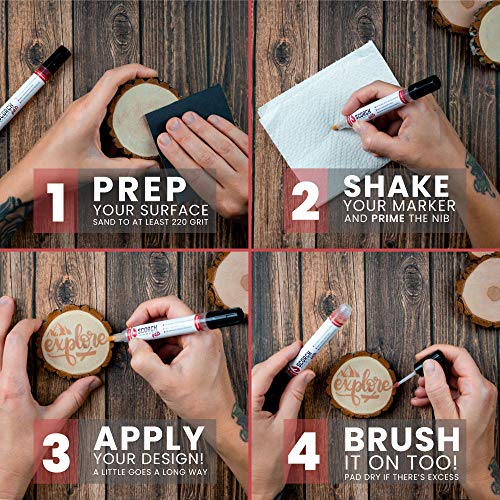 Scorch Marker Pro - Chemical Wood Burning Pen - for DIY Projects -...