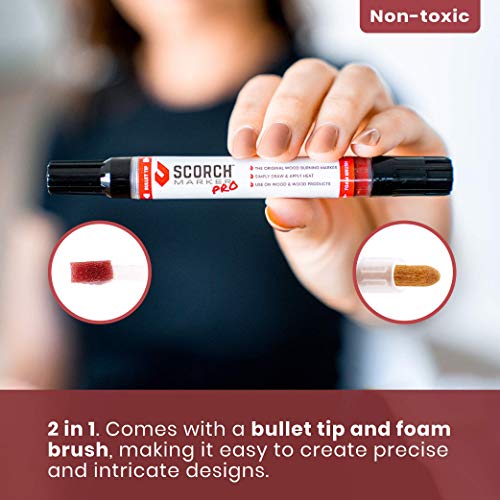 Scorch Marker Pro - Chemical Wood Burning Pen - for DIY Projects -...