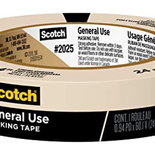 Scotch Greener Masking Tape for Basic Painting, 0.94 in x 60 yd, 2...