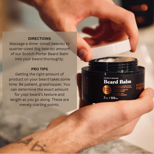 Scotch Porter Conditioning Beard Balm for Men | Hydrates, Smooths,...
