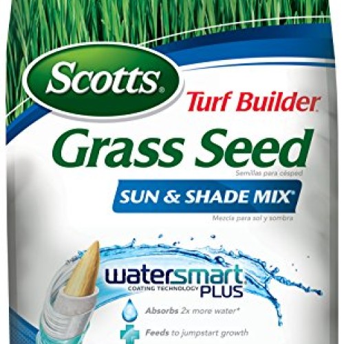 Scotts 18221 Turf Builder Sun and Shade Mix Grass Seed 4 Pack, 7 lb