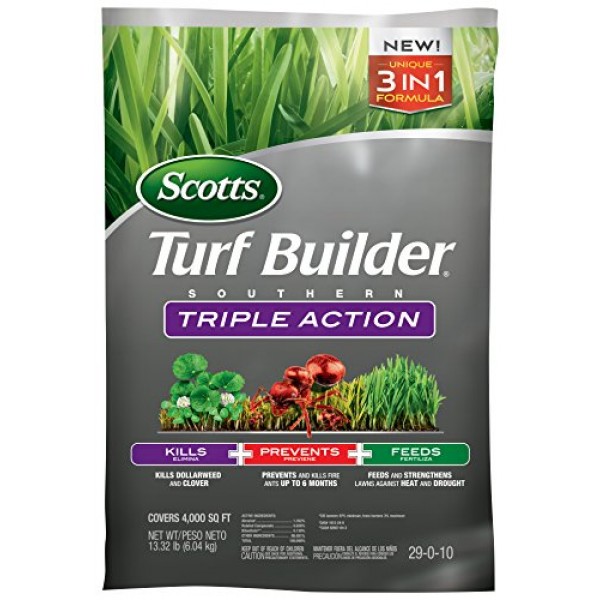 Scotts Turf Builder Southern Triple Action - Kills Dollarweed and ...