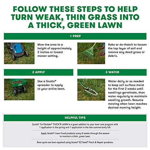 Scotts Turf Builder ThickR Lawn Bermudagrass - 4,000 sq. ft., Com...