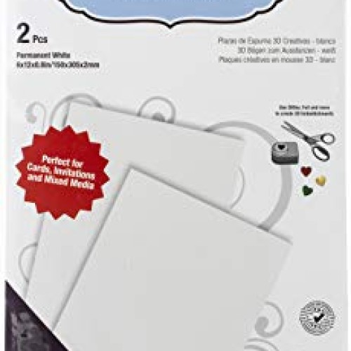 Scrapbook Adhesives by 3L Creative 3D FOAM SHEETS WHITE
