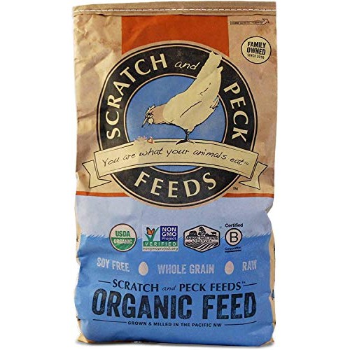 Naturally Free Organic Grower Feed for Chickens and Ducks - Non-GM...
