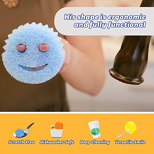 Scrub Daddy Color Sponge - Scratch-Free Multipurpose Dish Sponge C...