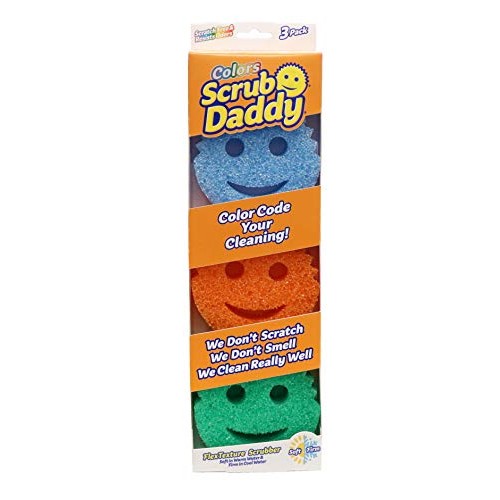 Scrub Daddy Color Sponge - Scratch-Free Multipurpose Dish Sponge C...