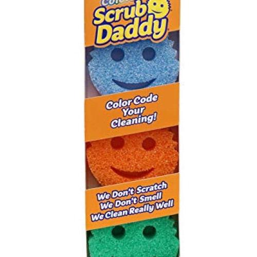 Scrub Daddy Color Sponge - Scratch-Free Multipurpose Dish Sponge C...