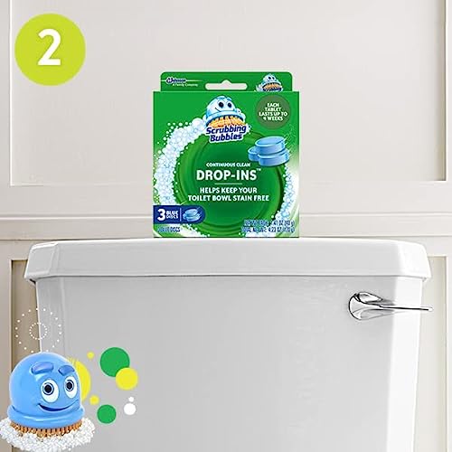 Scrubbing Bubbles Continuous Clean Drop-Ins Toilet Cleaner Tablet,...
