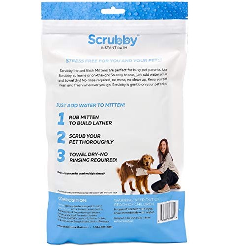 No Rinse Pet Wipes- for Pet Bathing, Pet Grooming, and Pet Washing...