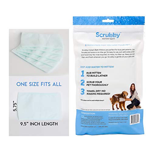 No Rinse Pet Wipes- for Pet Bathing, Pet Grooming, and Pet Washing...