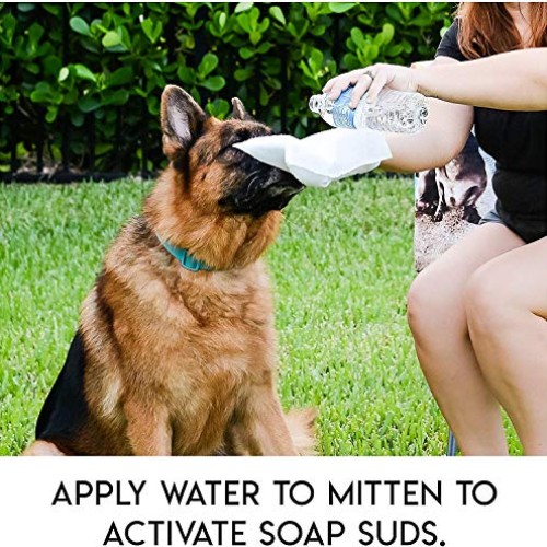 No Rinse Pet Wipes- Use for Pet Bathing, Pet Grooming, and Pet Was...