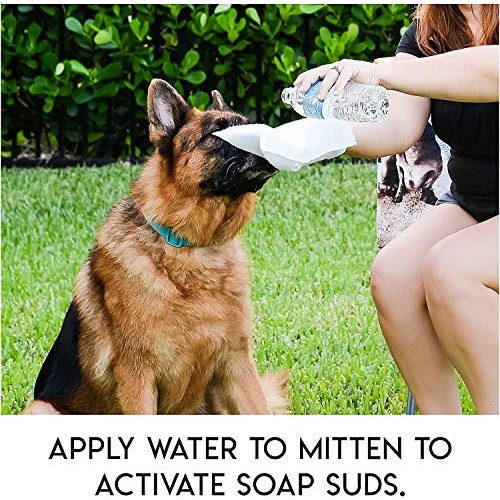 No Rinse Pet Wipes- Use for Pet Bathing, Pet Grooming, and Pet Was...