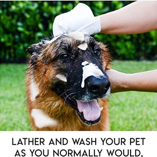 No Rinse Pet Wipes- Use for Pet Bathing, Pet Grooming, and Pet Was...