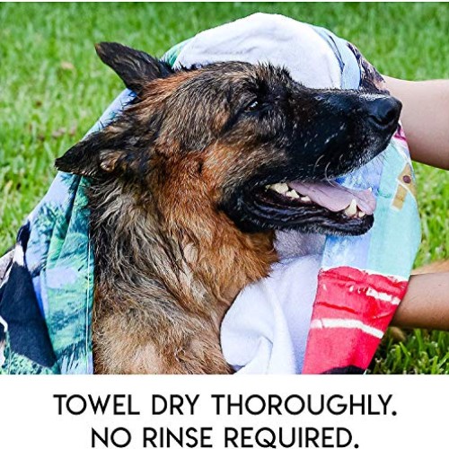 No Rinse Pet Wipes- Use for Pet Bathing, Pet Grooming, and Pet Was...