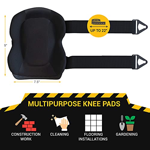 SCRUBIT Knee Pads for Work - Universal Fit for Men and Women - Pro...