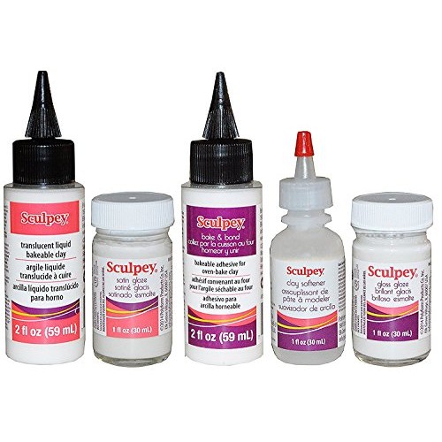 Sculpey Artist Set: 2-Ounce Translucent Liquid Bakeable Clay, 1-Ou...