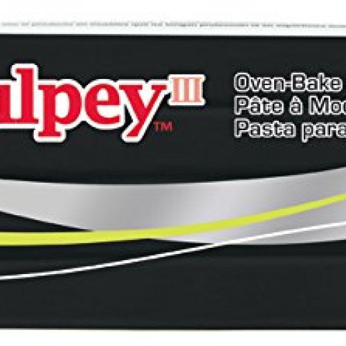 Sculpey III Polymer Clay, 1-Pound, Black, 1/pkg