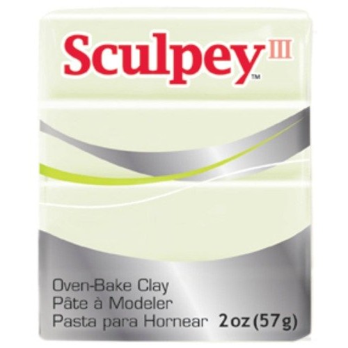 Sculpey III Polymer Clay 2 Ounces-Glow In The Dark