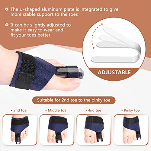 Scurnhau Toe Splint, Toe Straightener, Hammer Toe Corrector for Wo...