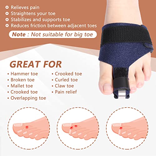 Scurnhau Toe Splint, Toe Straightener, Hammer Toe Corrector for Wo...