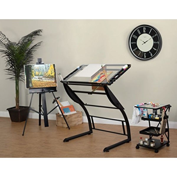 SD STUDIO DESIGNS Triflex Drawing Table, Sit to Stand Up Adjustabl...
