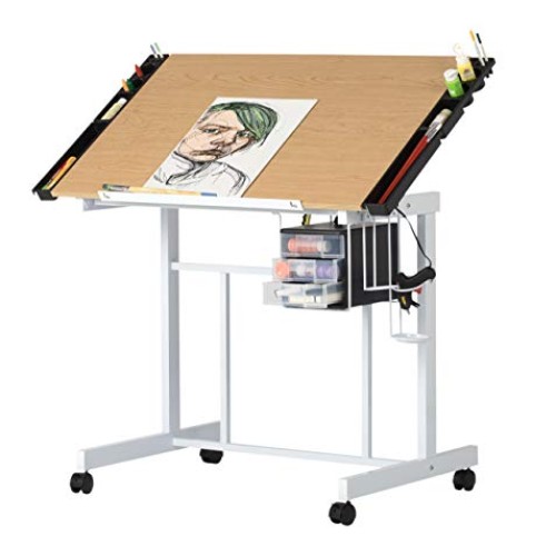 Studio Designs Deluxe Craft Station, Top Adjustable Drafting Table...