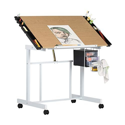 Studio Designs Deluxe Craft Station, Top Adjustable Drafting Table...