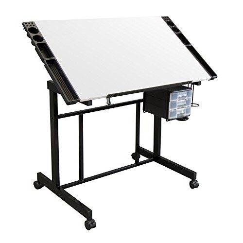Studio Designs Deluxe Craft Station, Top Adjustable Drafting Table...