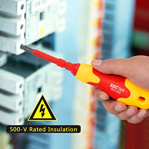 SDC Magnetic Screwdriver Set, Insulated Multi Screw Driver Kit, wi...