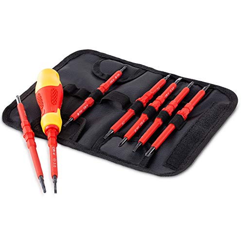 SDC Magnetic Screwdriver Set, Insulated Multi Screw Driver Kit, wi...