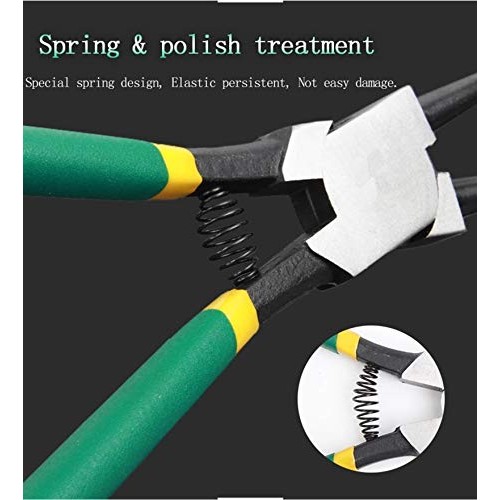 SDFSX 4 Pcs Snap Ring Pliers Set, 7-Inch Internal/External Snap Ri...