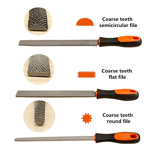 SDFSX 8 inches Woodworking rasp Coarse tooth Wood Rasp Files Woodw...