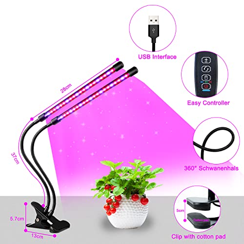 SDOVUERC Grow Lights for Indoor Plants, Full Spectrum LED Plant La...