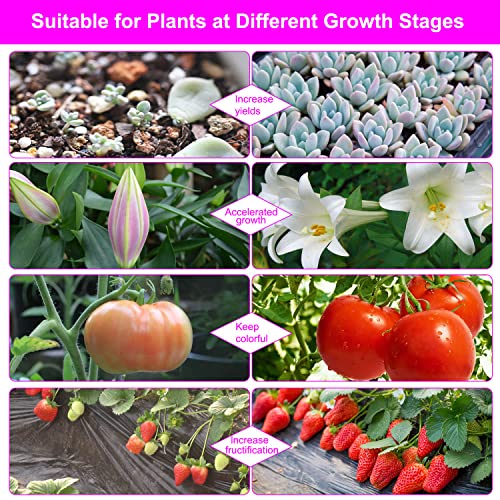 SDOVUERC Grow Lights for Indoor Plants, Full Spectrum LED Plant La...
