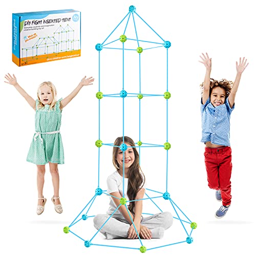SDVJLKV Fort Building Kit for Kids, 323 Pcs Kids Fort Construction...
