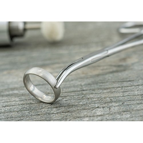SE 5-1/2 Stainless Steel Self-Locking Curved Forceps - 656FC