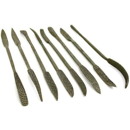 SE 7408WFR 8-Piece Heavy Wood Rasp Riffler File Set