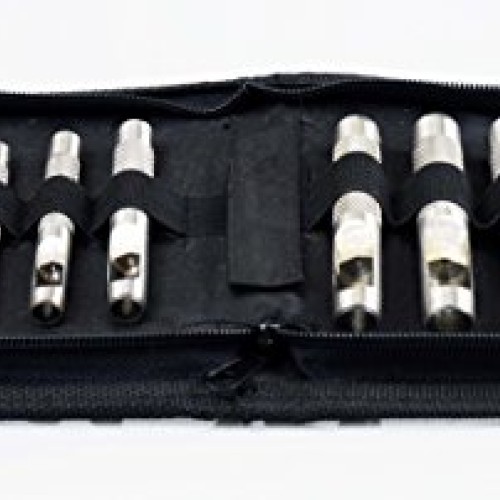 SE 791LP Heavy-Duty 12-Piece Hollow Leather Punch Set with Zipper ...