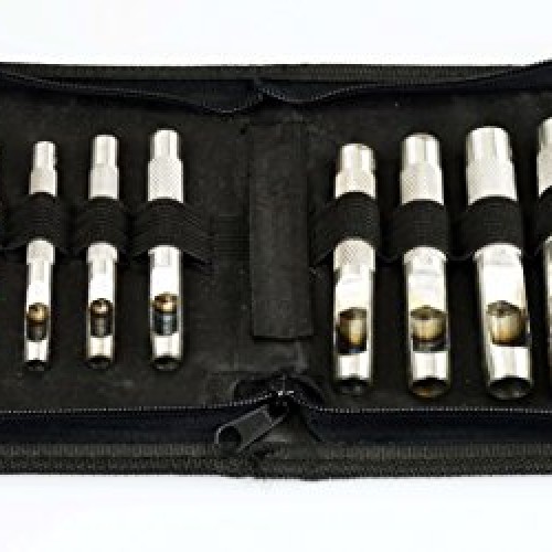 SE 791LP Heavy-Duty 12-Piece Hollow Leather Punch Set with Zipper ...