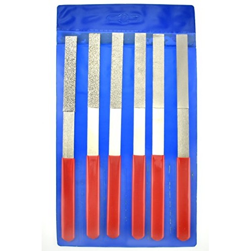 SE Flat Diamond Flat Files with 40 to 600 Grit 6 PC. - 74336DF
