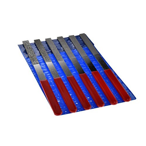 SE Flat Diamond Flat Files with 40 to 600 Grit 6 PC. - 74336DF